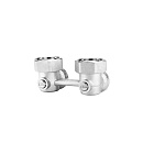 H-блок нижнего подключения Varmega 3/4"EKх3/4"EK НР-ВР, УГЛОВОЙ, для двухтрубных систем по цене 971 руб.